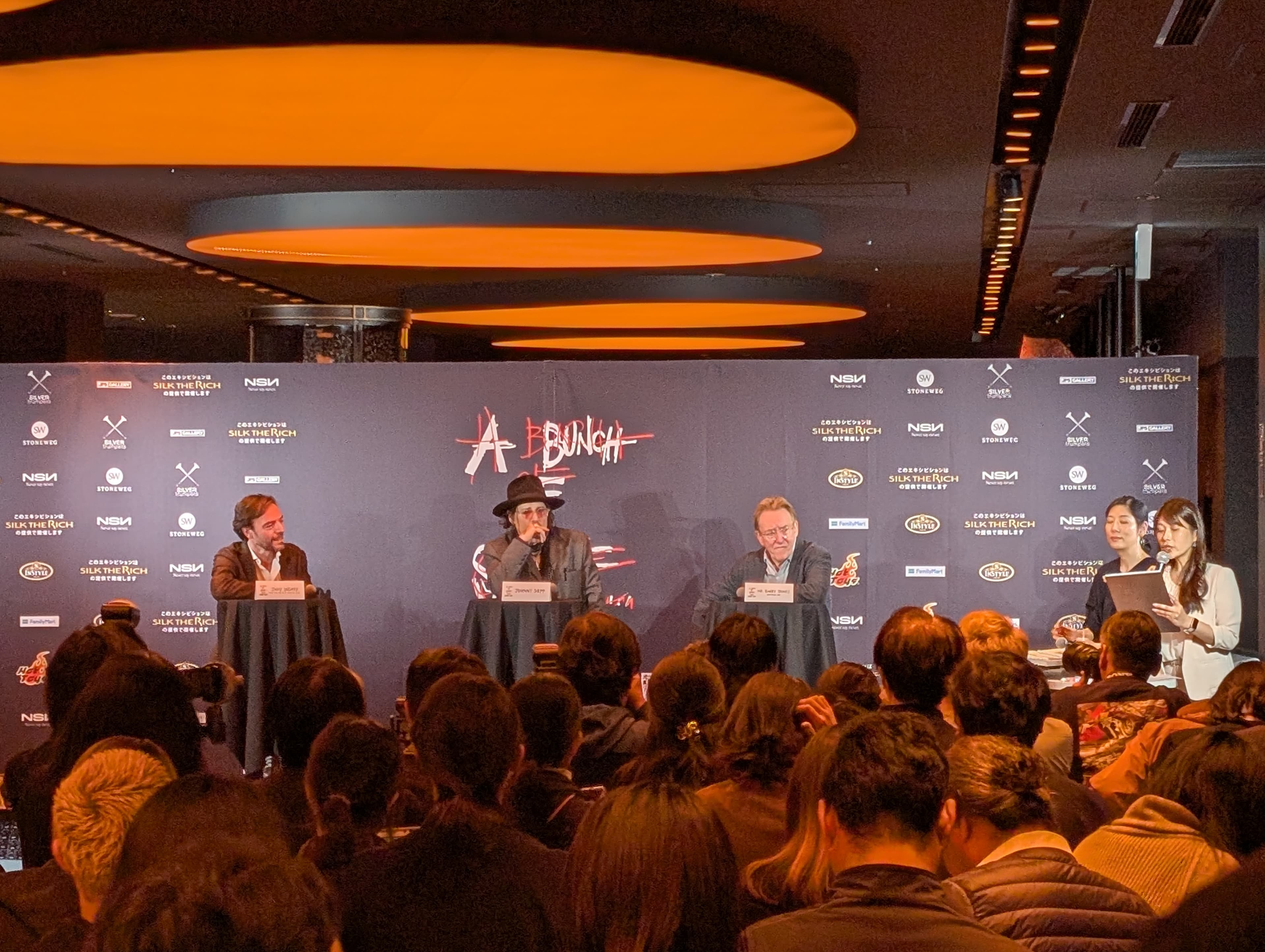 Johnny Depp at the A Bunch Of Stuff opening press conference in Tokyo
